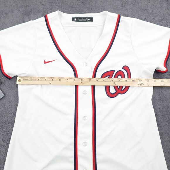 Washington Nationals Jersey Womens Large White Patrick Corbin 46 Mlb Baseball - Picture 4 of 16